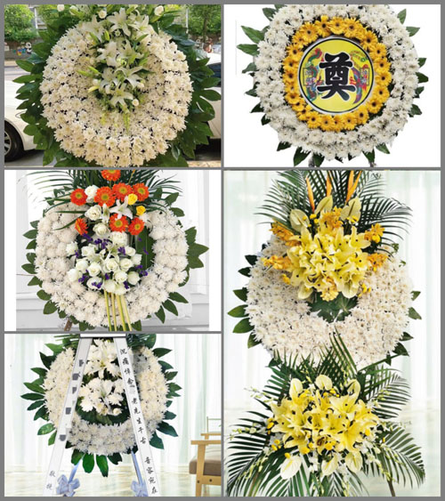 湖南永州祁阳县进宝塘镇义学村花圈速递
